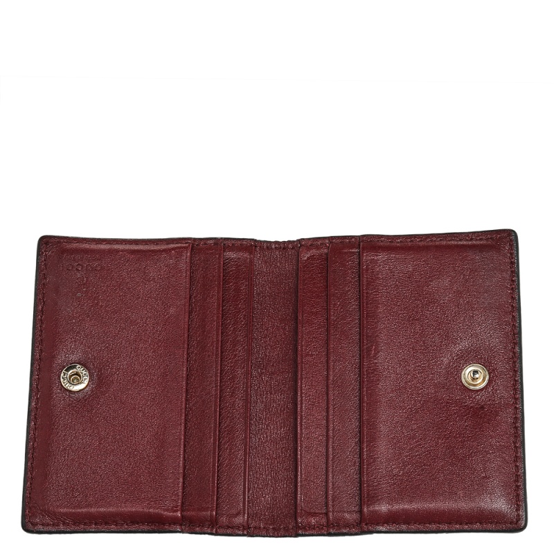 

Gucci Burgundy Microguccissima Leather Bifold Card Holder