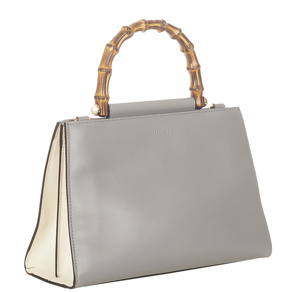 

Gucci Grey Leather Nymphaea Tote Bag
