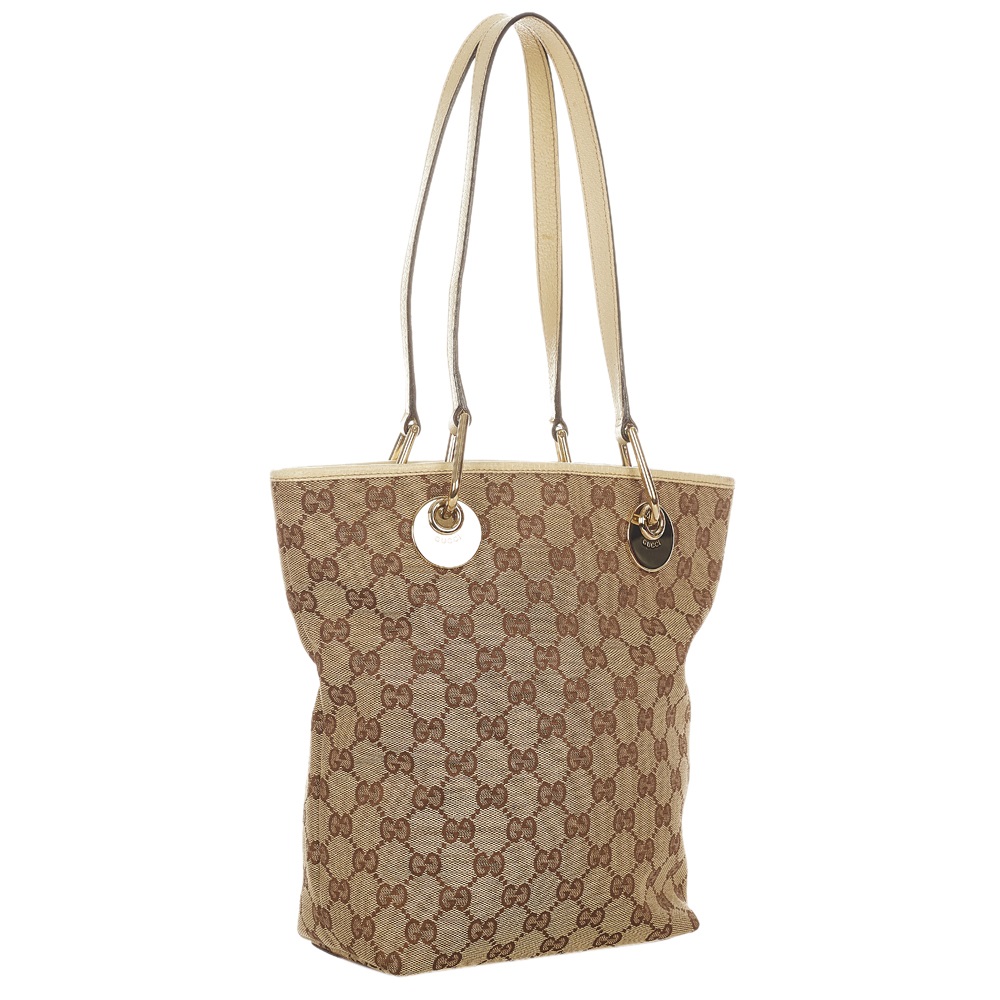 

Gucci Brown/Beige GG Canvas Fabric Eclipse Tote Bag