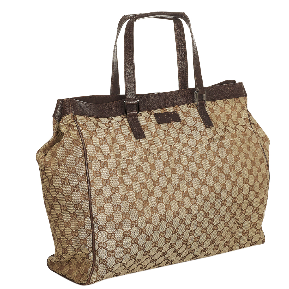 

Gucci Brown/Beige GG Canvas Tote Bag