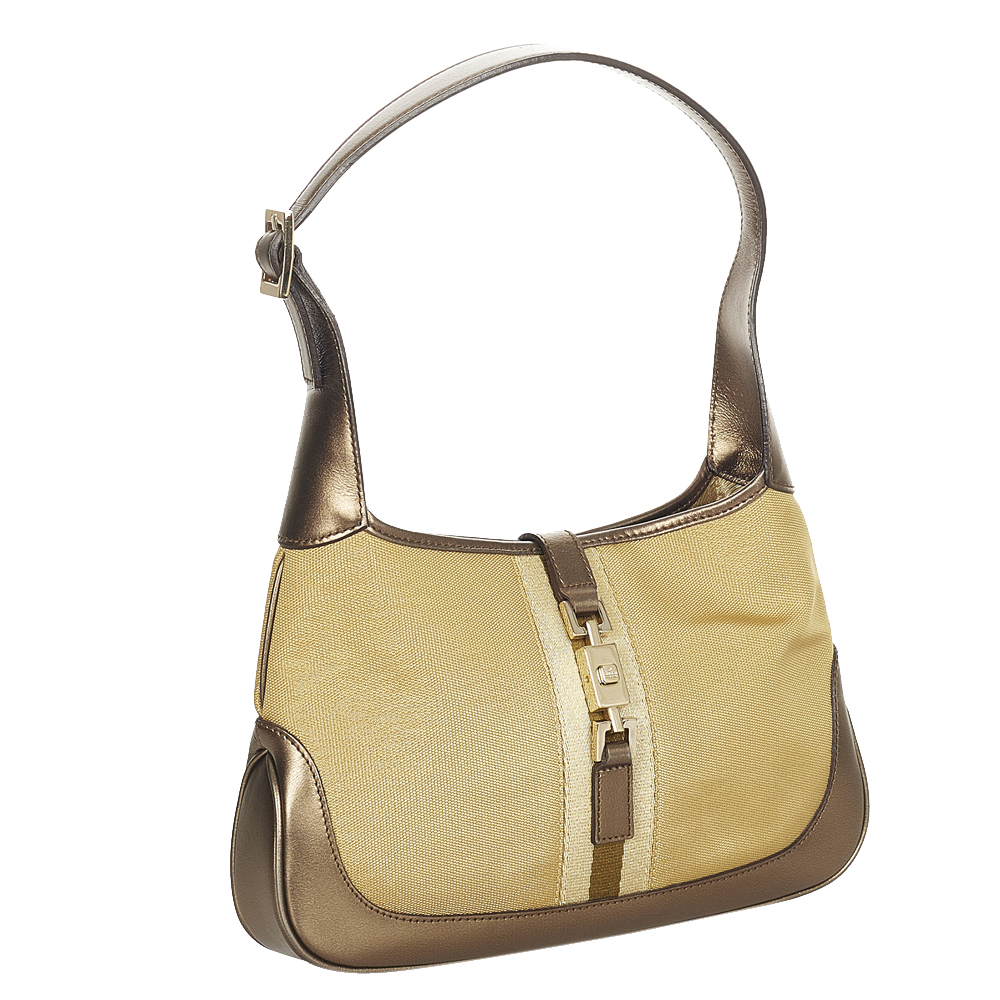 

Gucci Brown/Beige GG Canvas Jackie Shoulder Bag