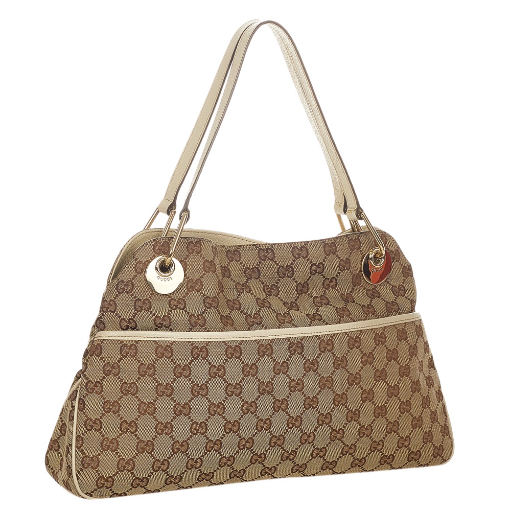 

Gucci Brown/Beige GG Canvas Fabric Eclipse Shoulder Bag