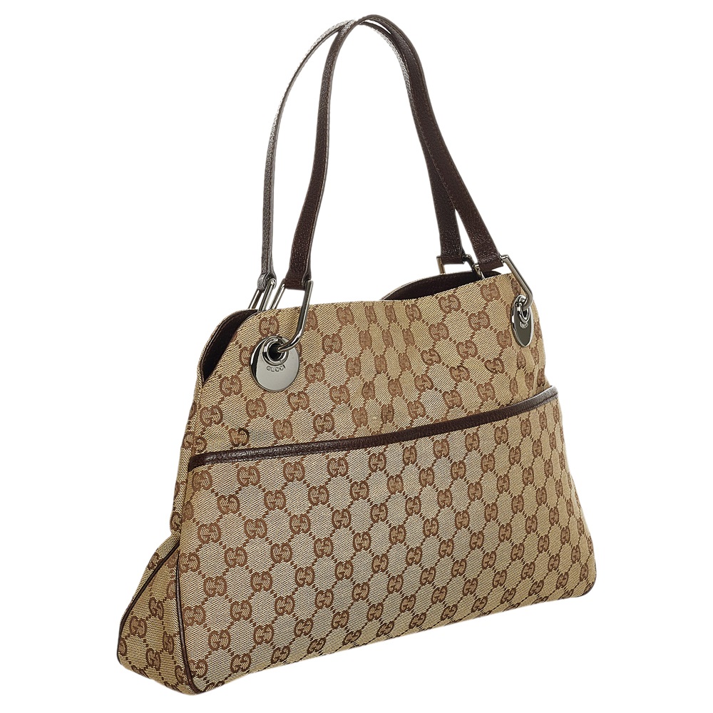

Gucci Brown/Beige GG Canvas Fabric Eclipse Shoulder Bag