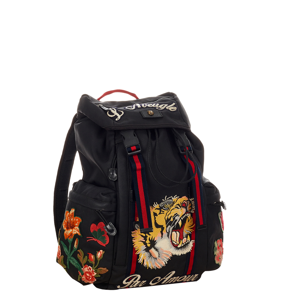 

Gucci Black Nylon L'Aveugle Par Amour Techpack Backpack