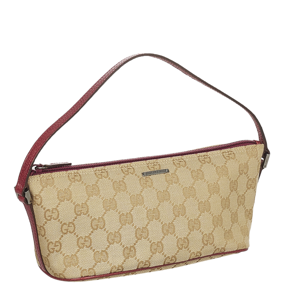 

Gucci Brown/Beige GG Canvas Fabric Boat Shoulder Bag