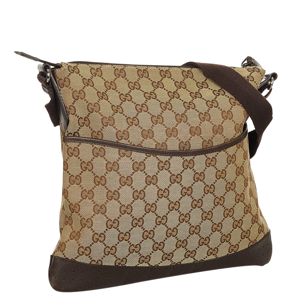 

Gucci Brown/Beige GG Canvas Fabric Shoulder Bag