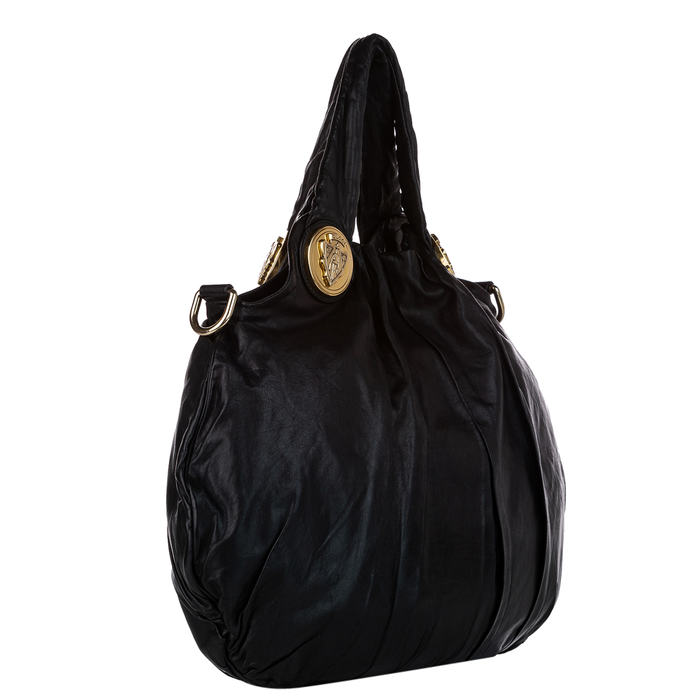 

Gucci Black Leather Hysteria Hobo Bag