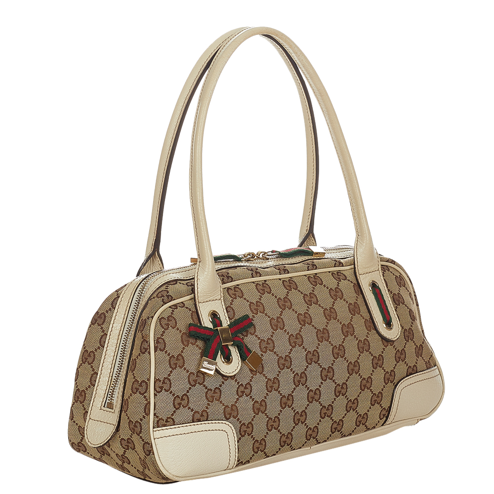 

Gucci Brown/Beige Canvas Fabric Princy Shoulder Bag