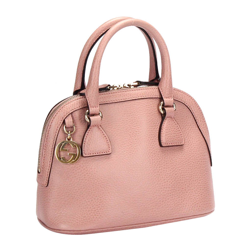 

Gucci Pink Calf Leather Dome Shoulder Bag