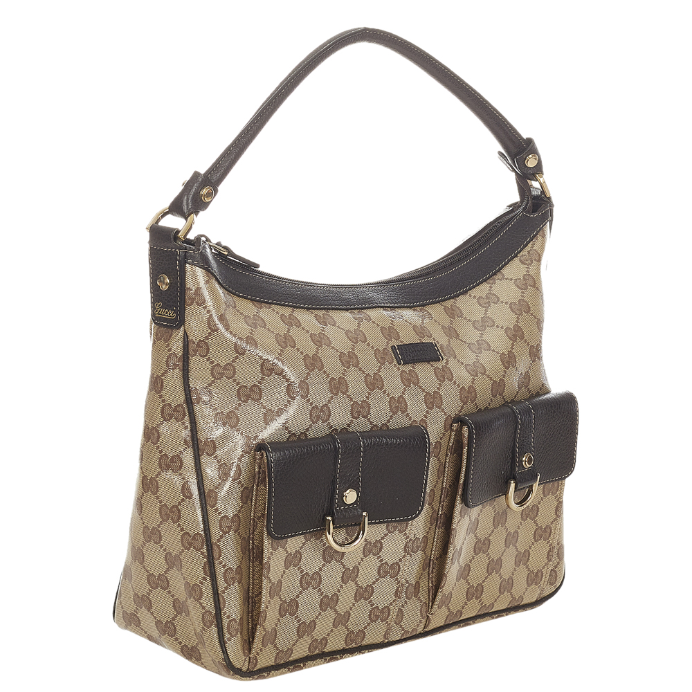 

Gucci Brown/Beige Coated Canvas Shoulder Bag