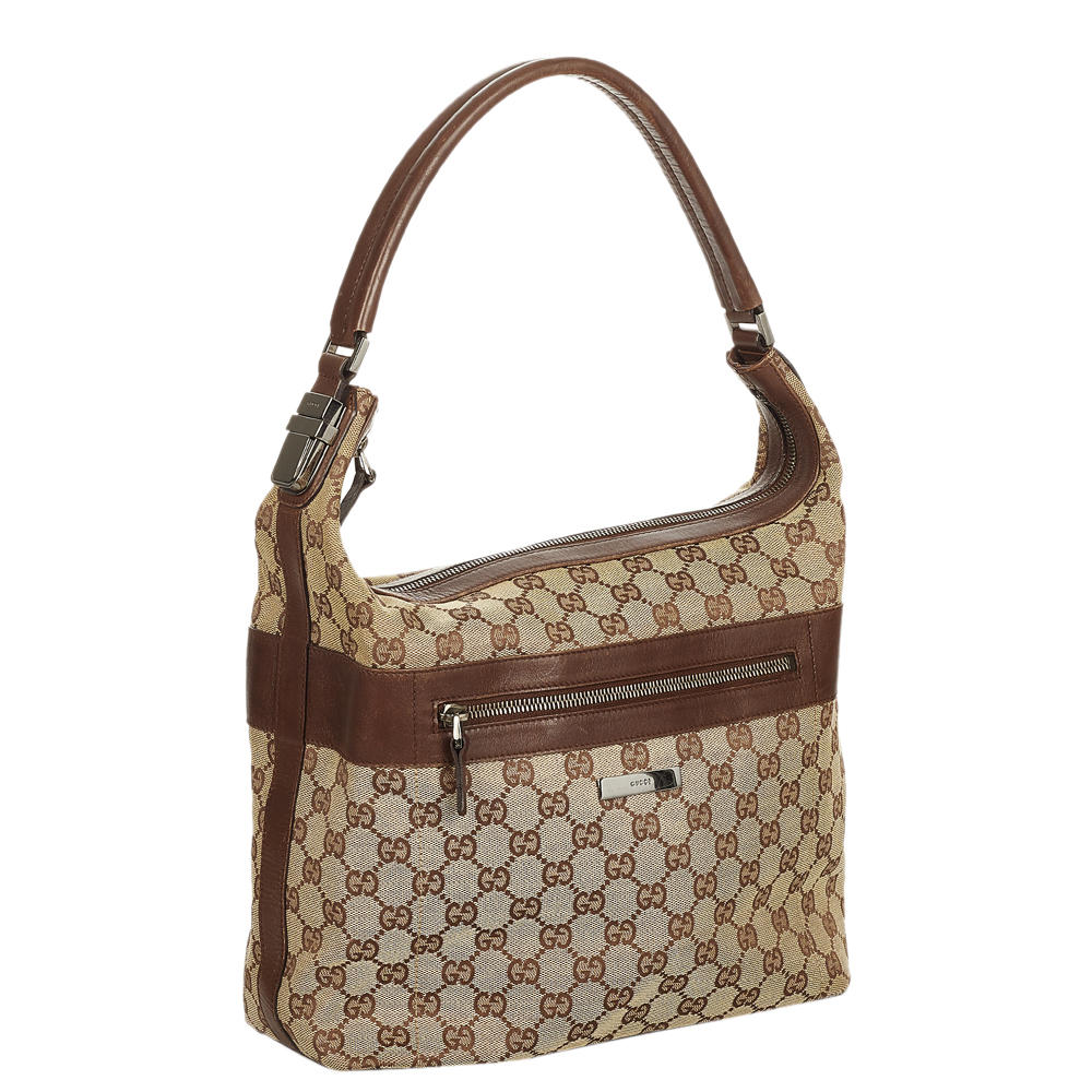 

Gucci Beige/Brown GG Canvas Shoulder Bag