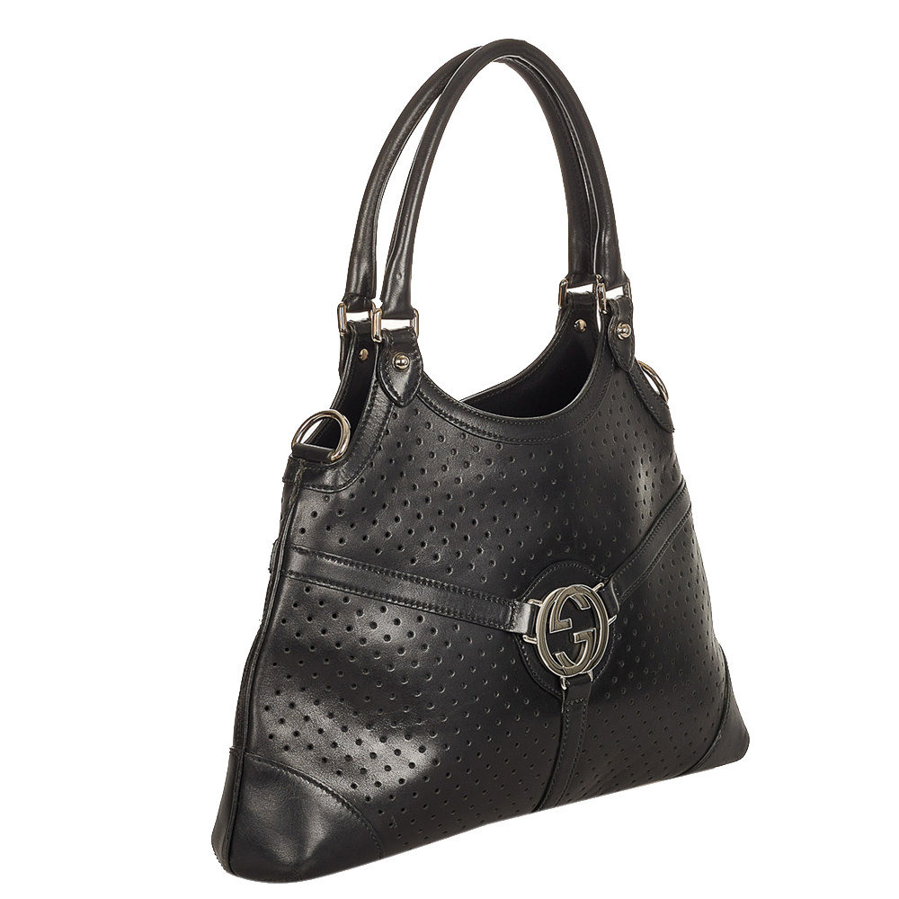 

Gucci Black Leather Reins Shoulder Bag