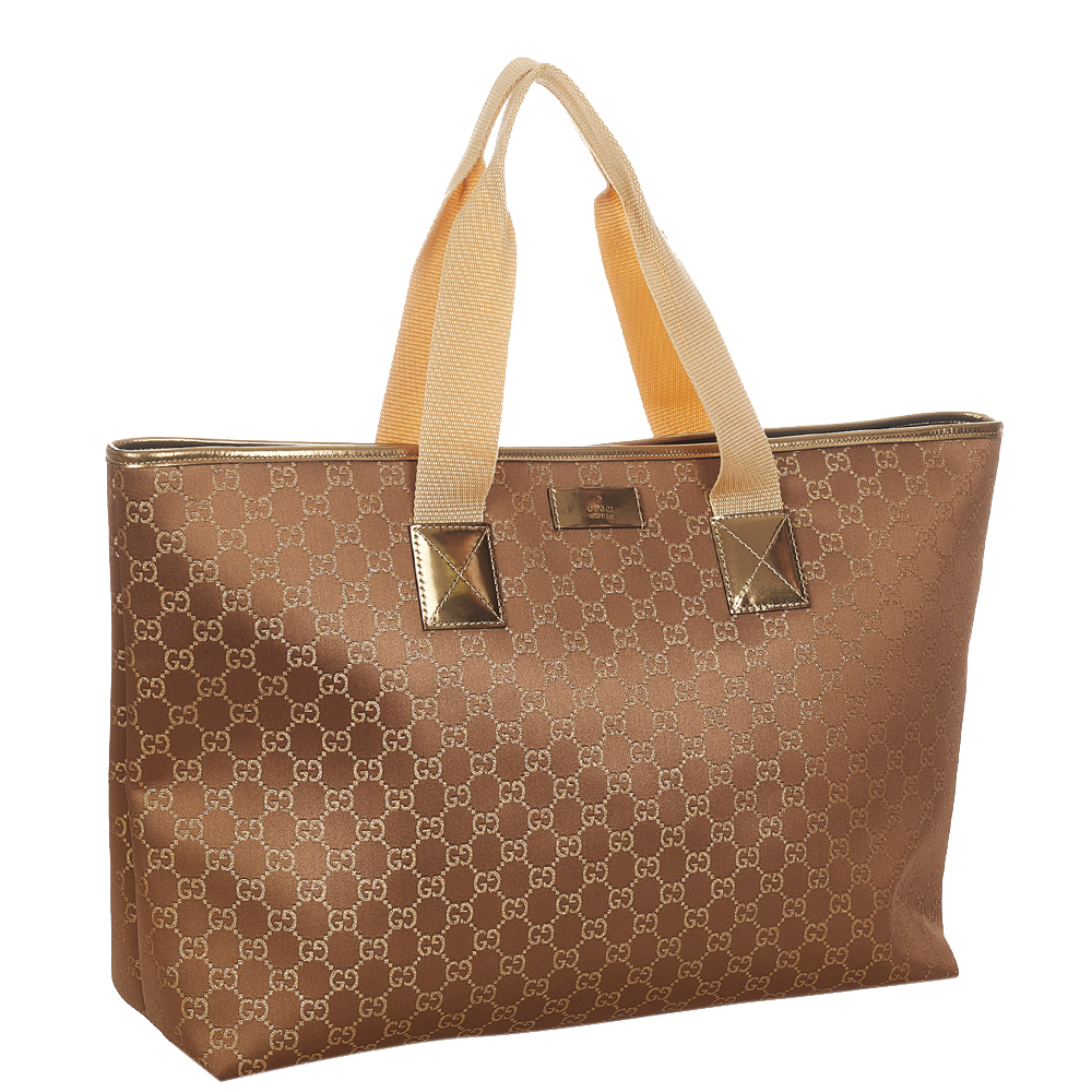 

Gucci Brown/Dark Brown GG Canvas Tote Bag