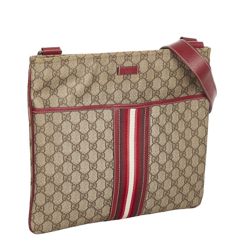

Gucci Brown/Beige GG Canvas Web Shoulder Bag