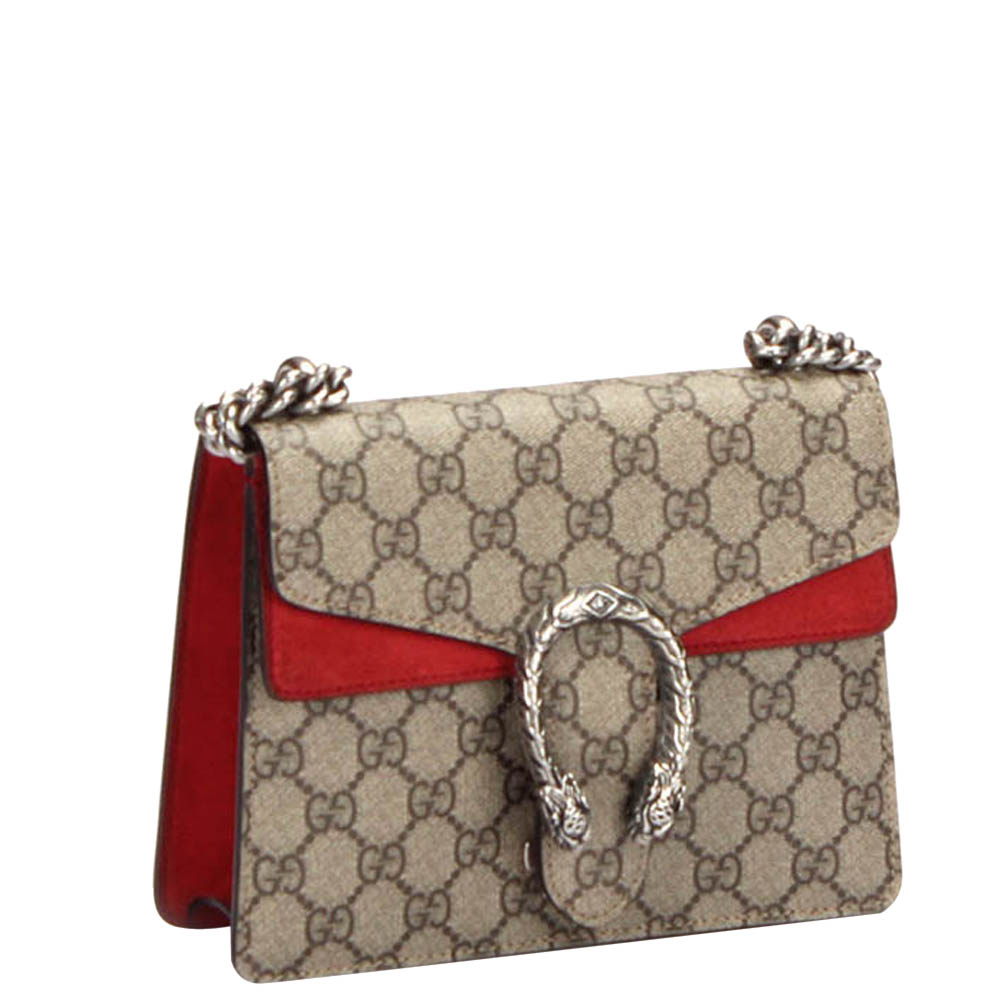 

Gucci Brown GG Supreme Canvas Mini Dionysus Shoulder Bag