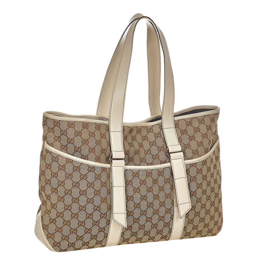 

Gucci Beige/Brown GG Canvas Tote Bag