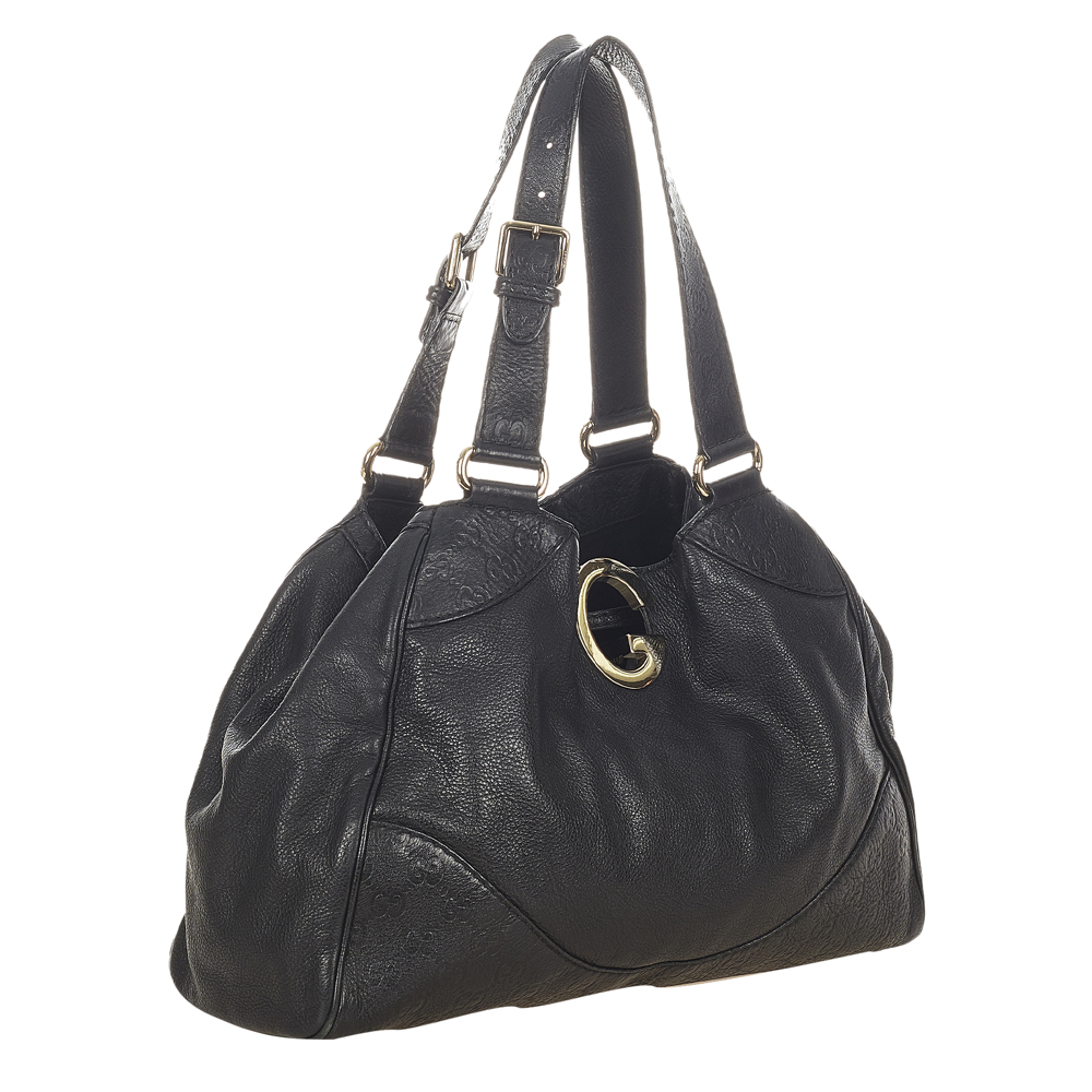

Gucci Black Guccissima Leather Charlotte Shoulder Bag
