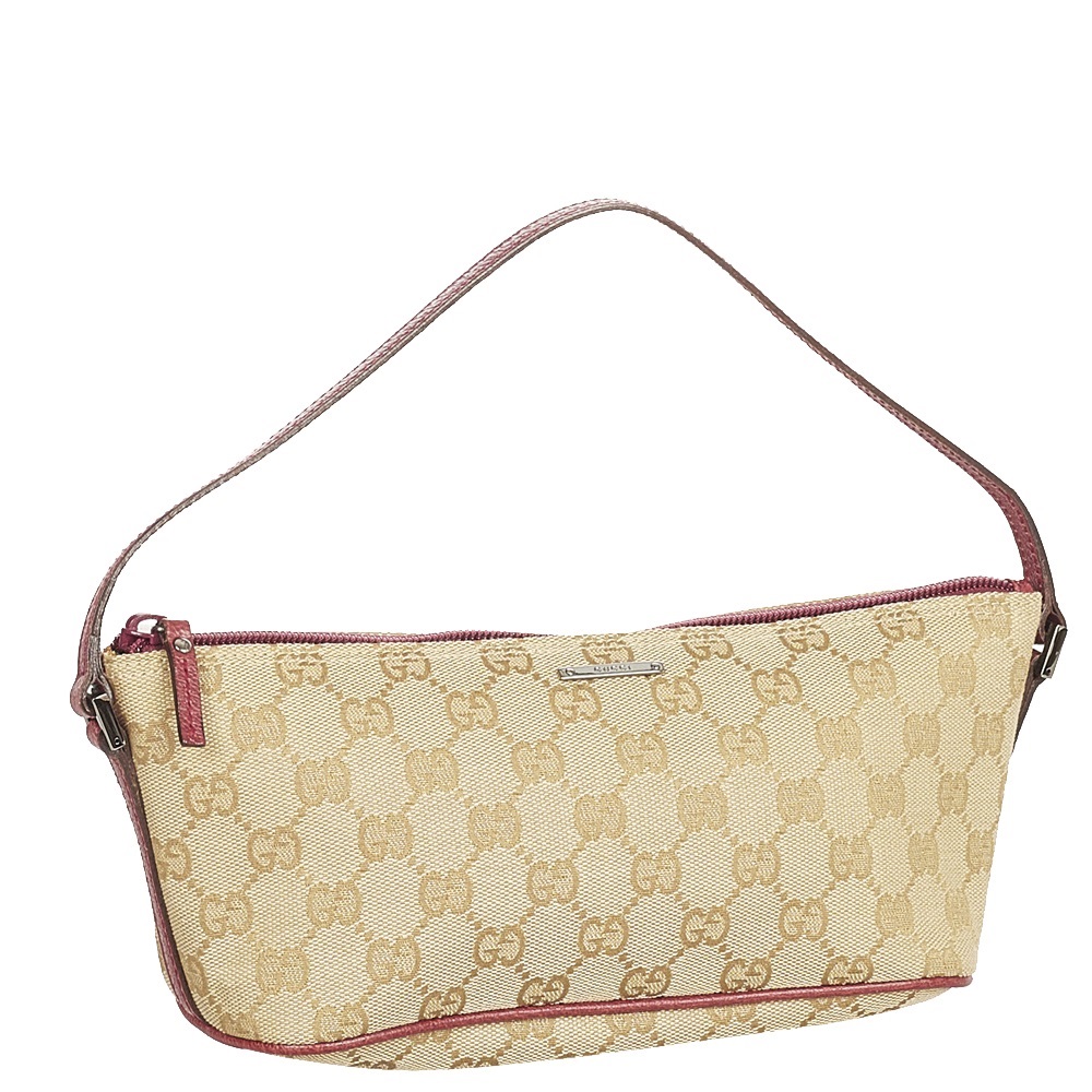 

Gucci Brown/Beige GG Canvas Fabric Boat Shoulder Bag