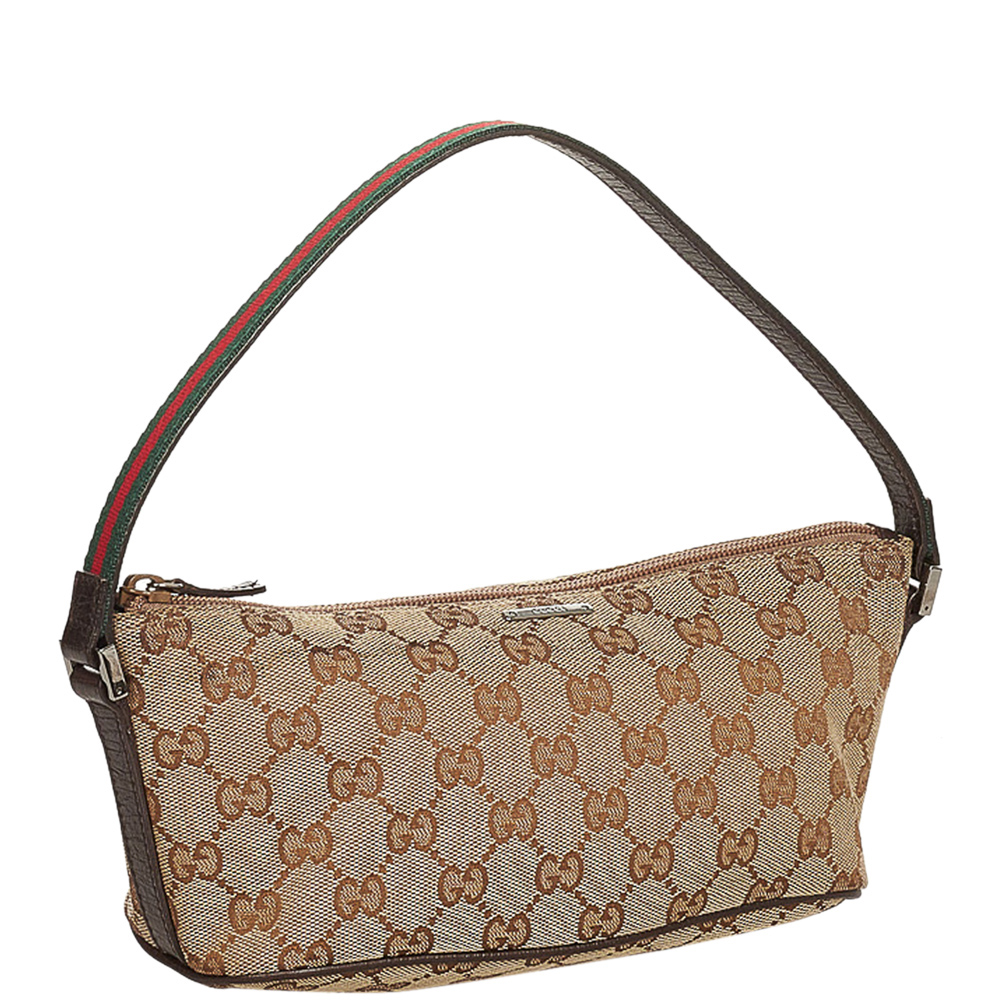 

Gucci Brown/Beige GG Canvas Fabric Boat Shoulder Bag