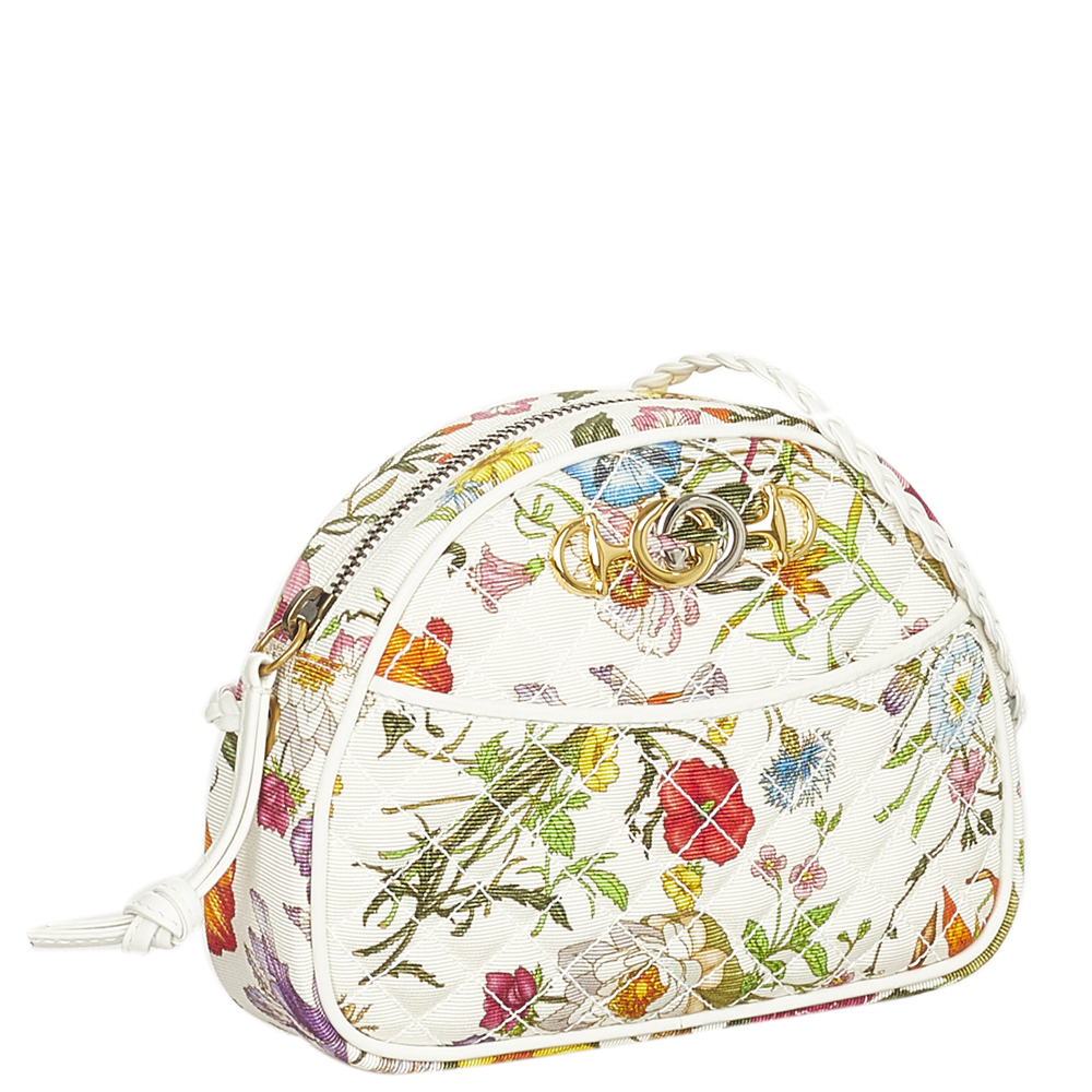 

Gucci Multicolor Trapuntata Canvas Mini Flora Crossbody Bag