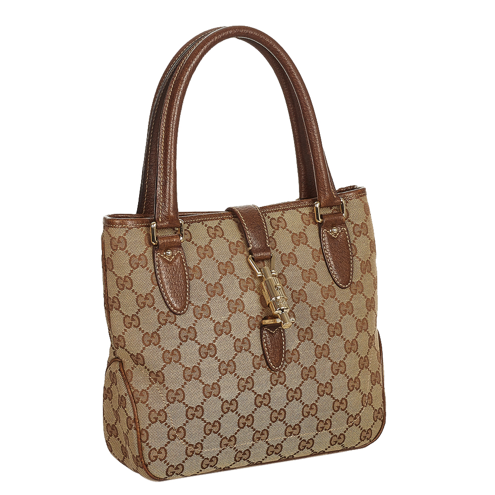 

Gucci Brown/Beige GG Canvas Jackie Bag