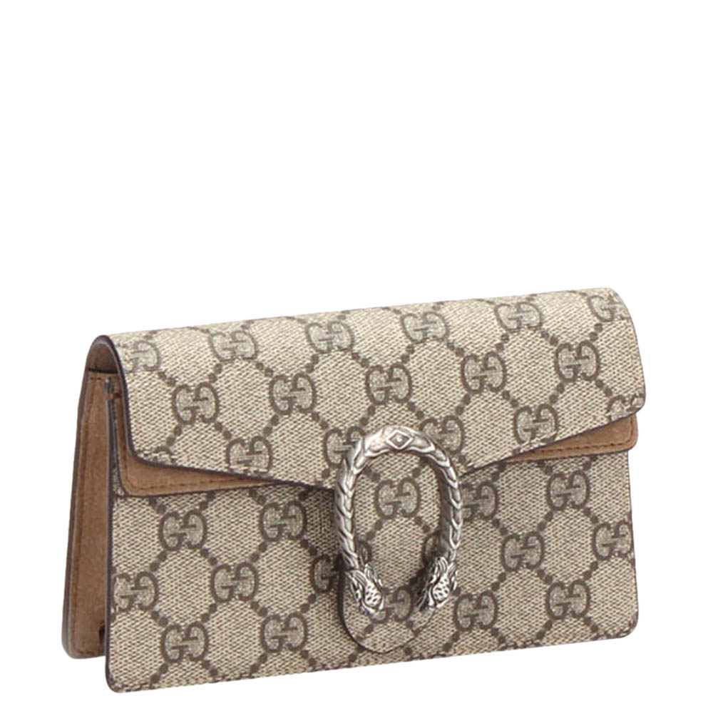 

Gucci Brown GG Supreme Canvas Dionysus Mini Crossbody Bag