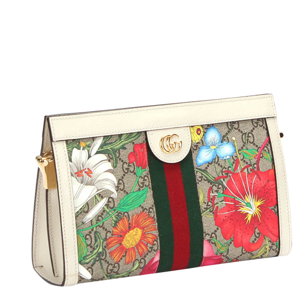 

Gucci Multicolor Ophidia GG Flora Canvas Shoulder Bag