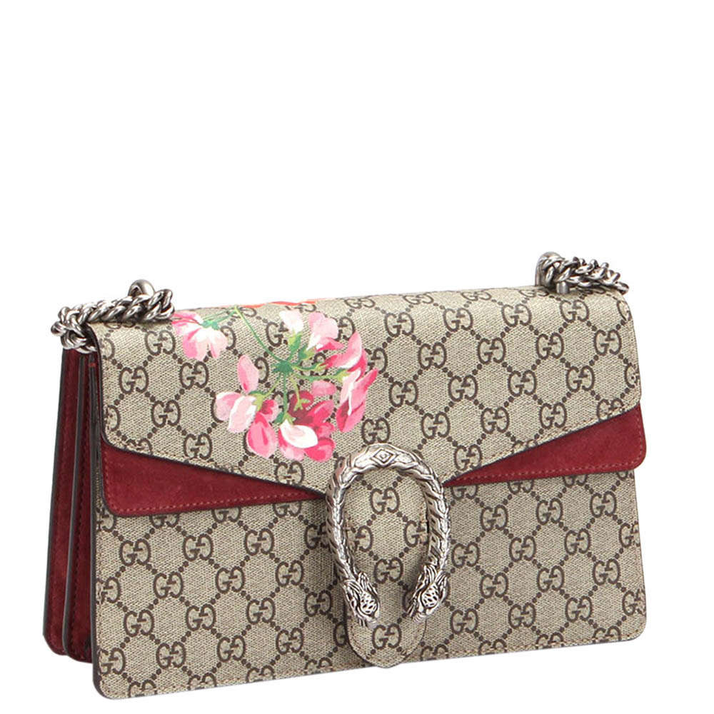 

Gucci Multicolor GG Supreme Canvas Blooms Dionysus Small Shoulder Bag