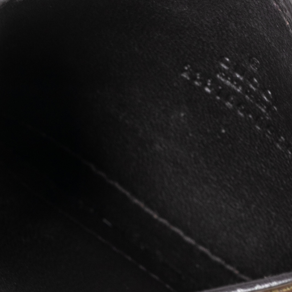 

Gucci Green Glossy Microguccissima Leather Card Holder