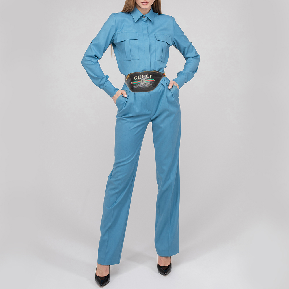 

Gucci Black Leather Small Logo Belt Bag