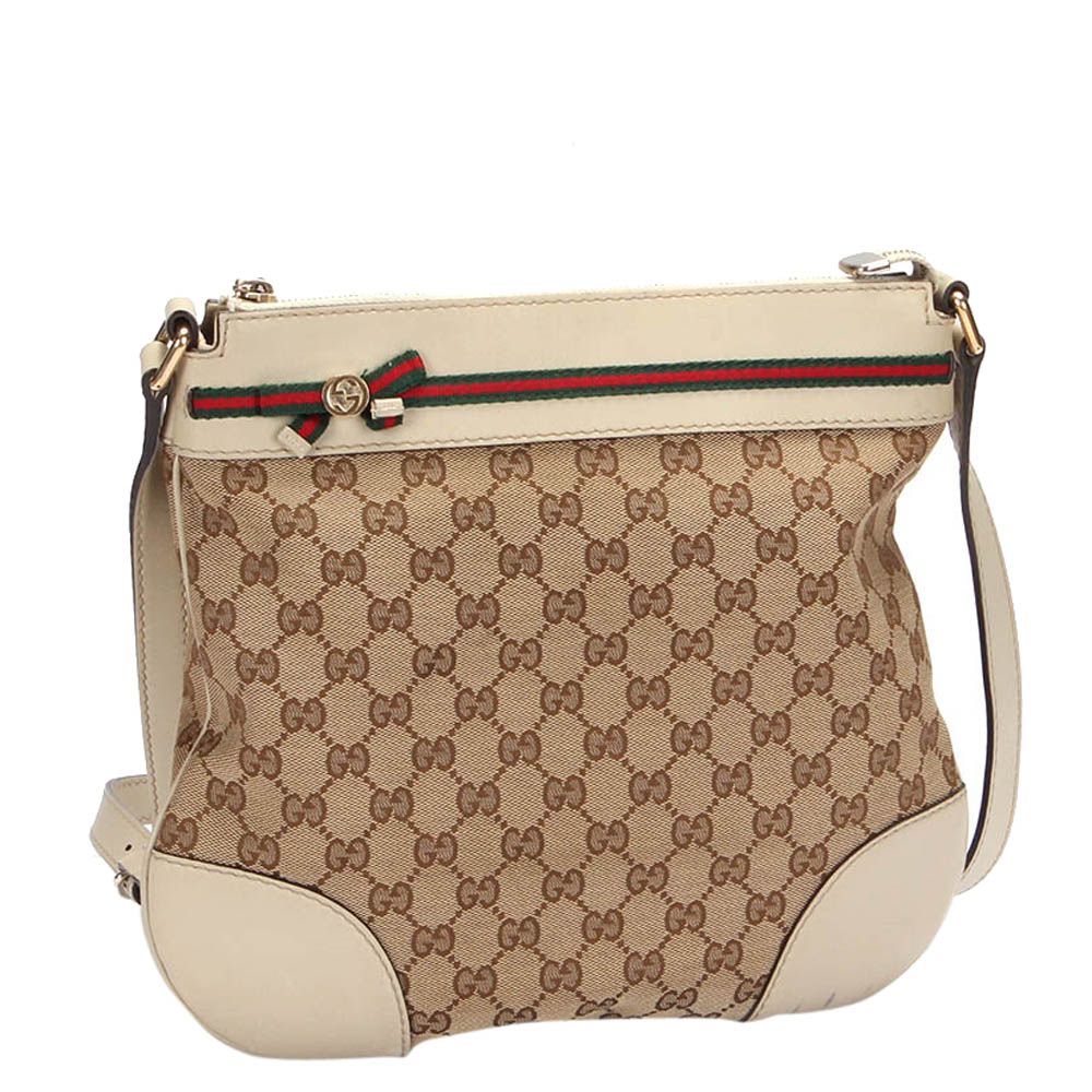 

Gucci Brown/Beige GG Canvas Mayfair Crossbody Bag