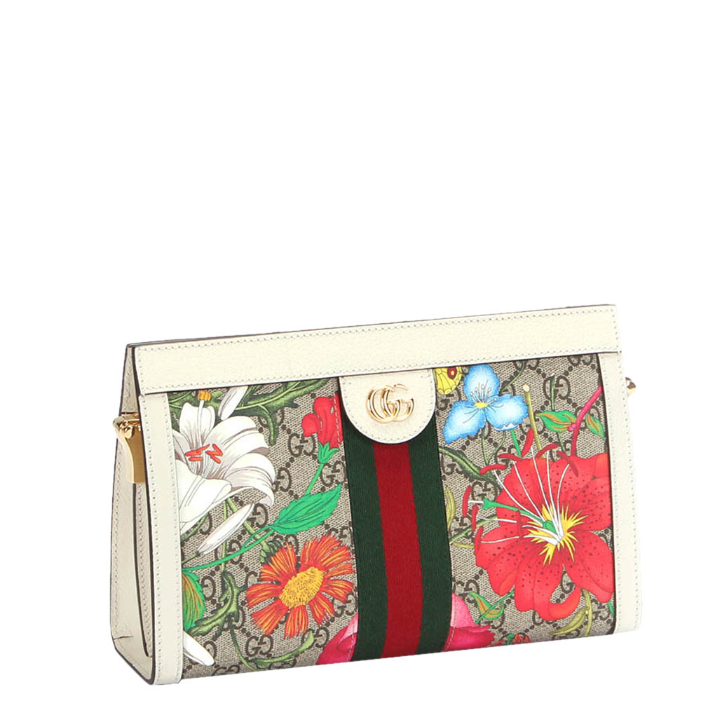 

Gucci Multicolor GG Flora Canvas Small Ophidia Shoulder Bag