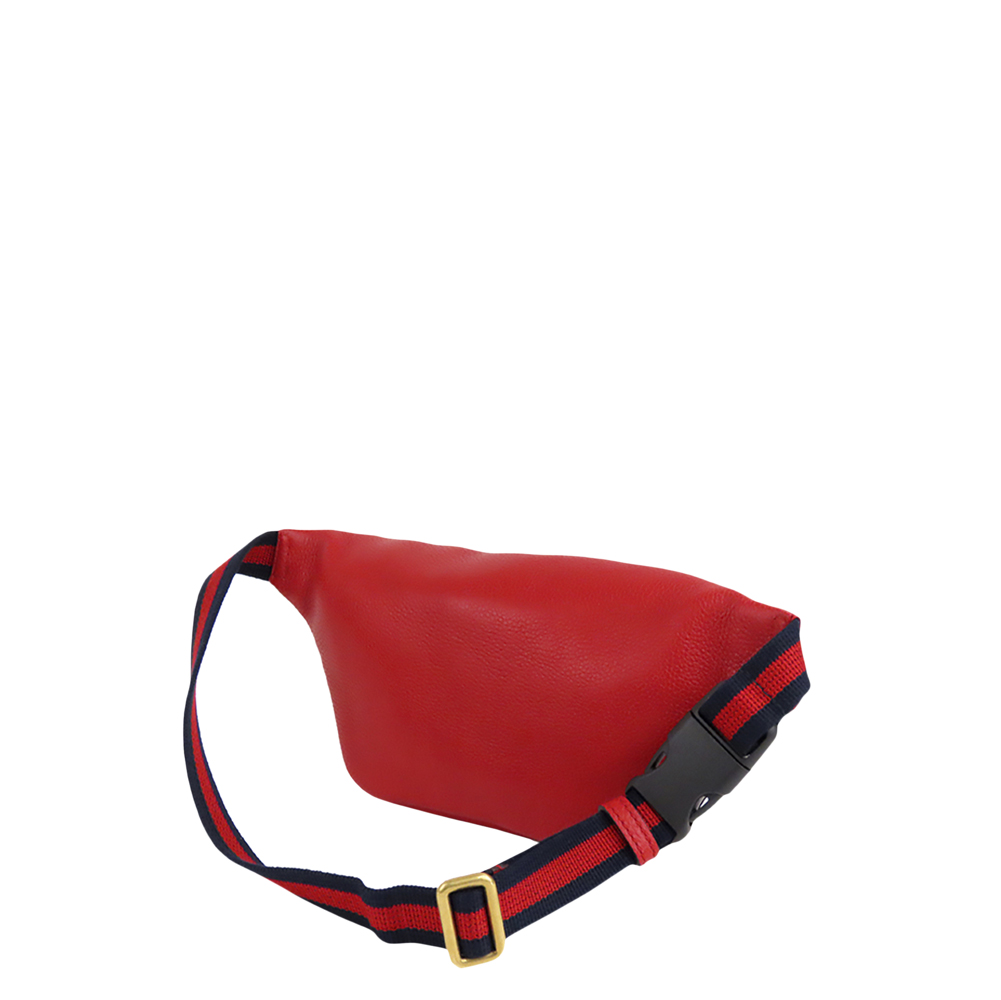 

Gucci Red Logo Leather Belt Bag, Multicolor