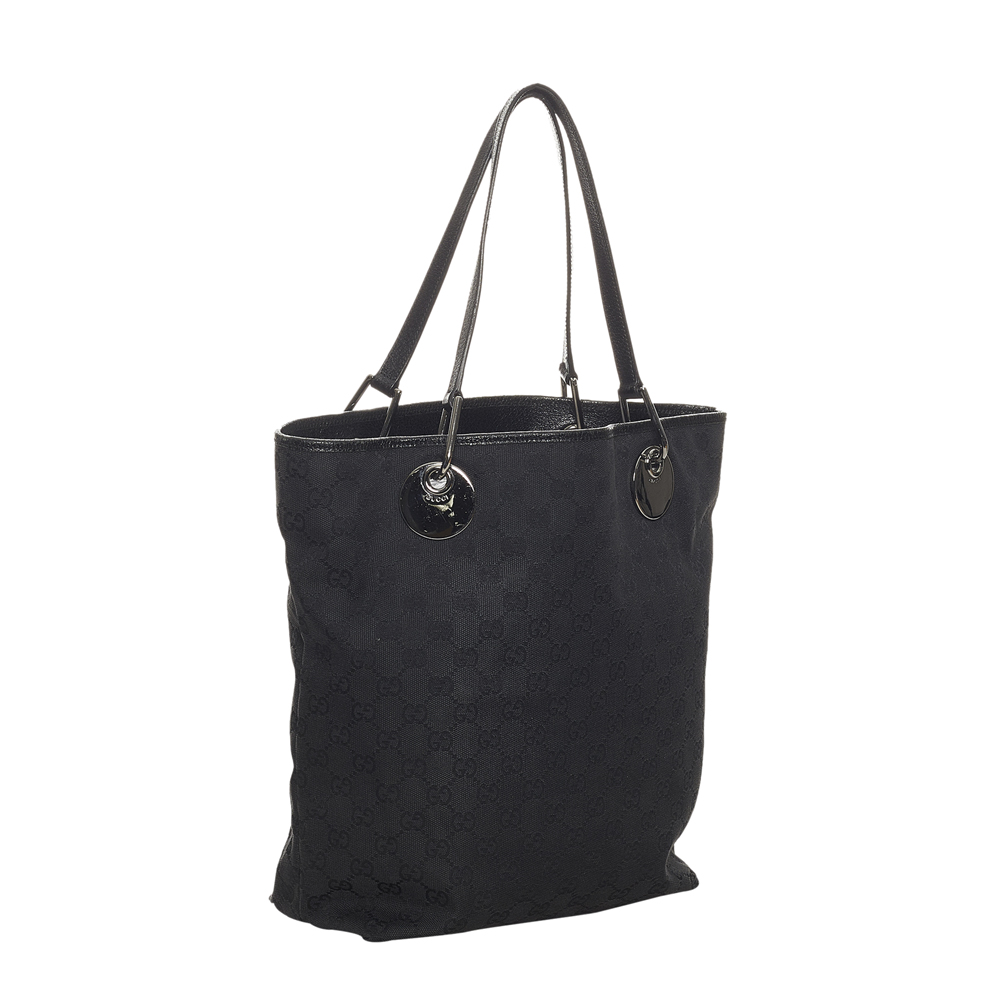

Gucci Black GG Canvas Eclipse Tote Bag