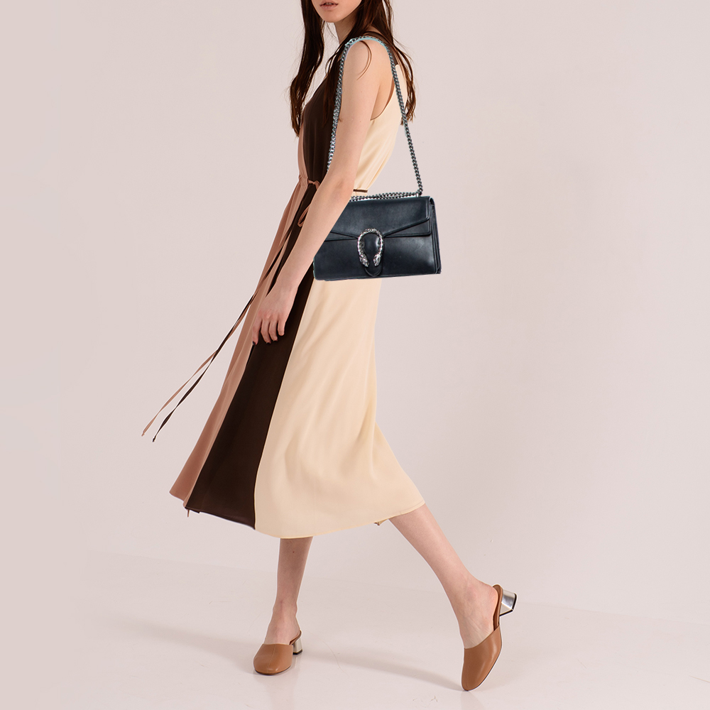 

Gucci Black Leather Small Dionysus Shoulder Bag