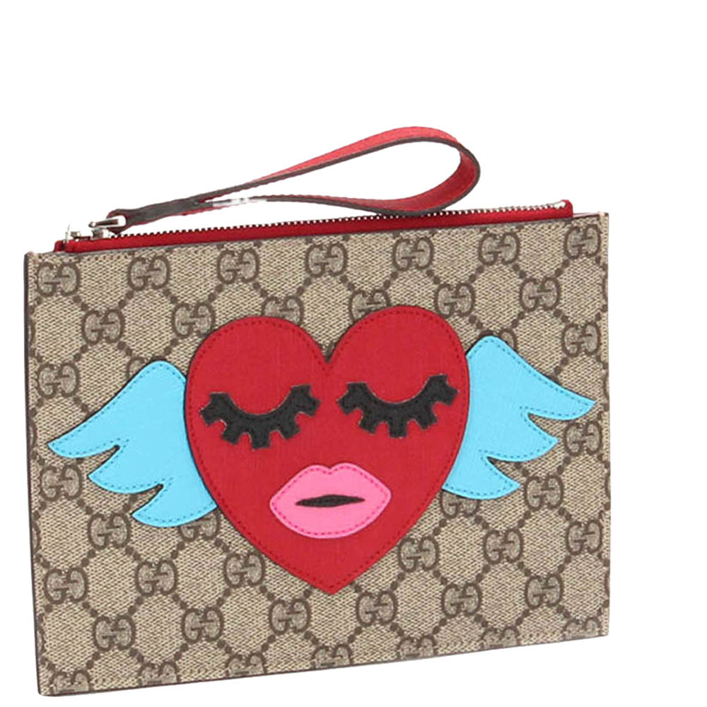 

Gucci Multicolor GG Supreme Canvas Pouch Bag