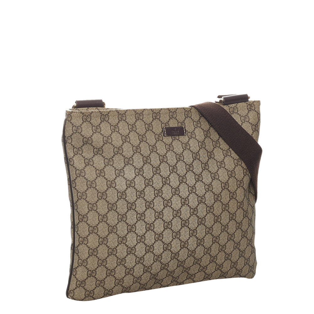 

Gucci Brown/Beige GG Supreme Canvas Crossbody Bag