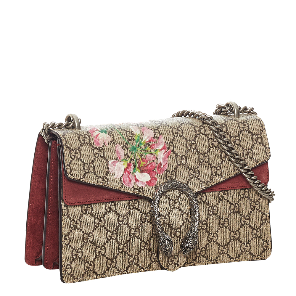 

Gucci Beige/Brown GG Supreme Canvas Blooms Dionysus Small Shoulder Bag