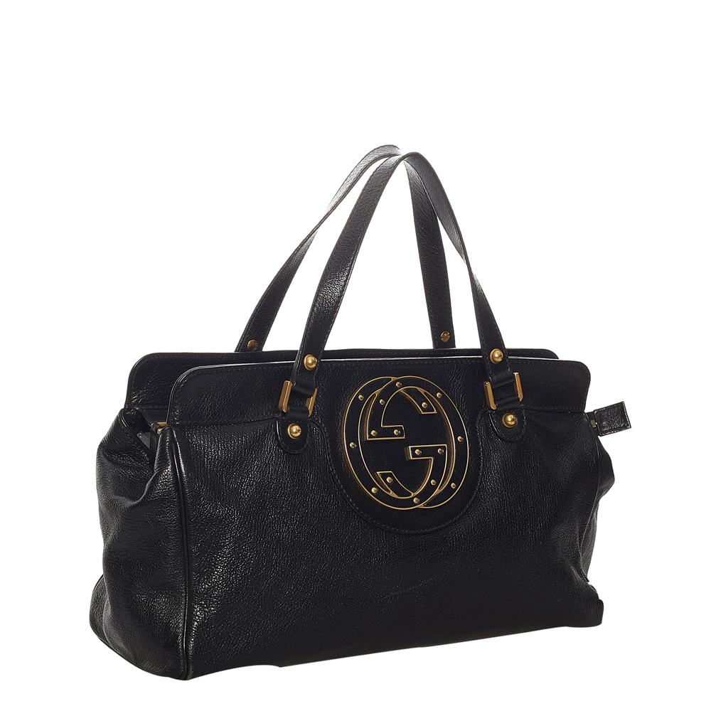 

Gucci Black Leather Blondie Tote Bag