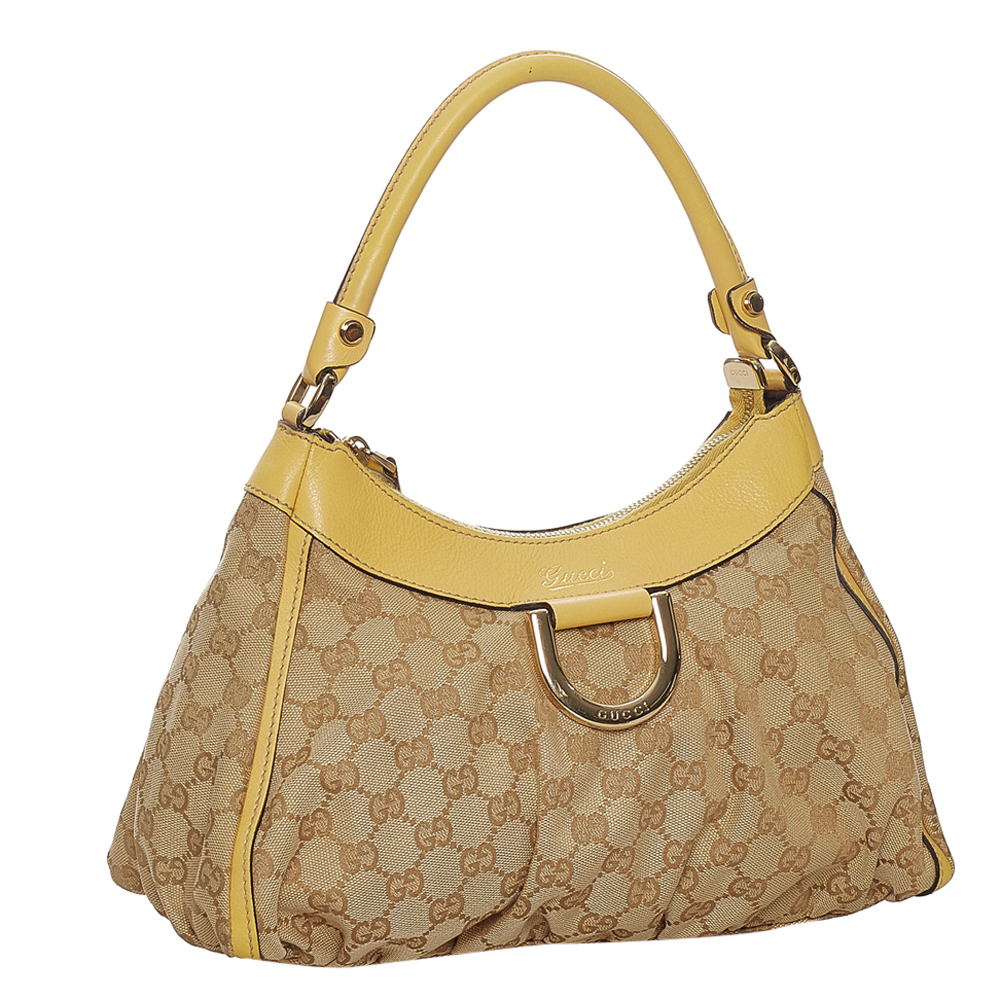 

Gucci Brown/Beige GG Canvas Fabric Abbey D-Ring Shoulder Bag