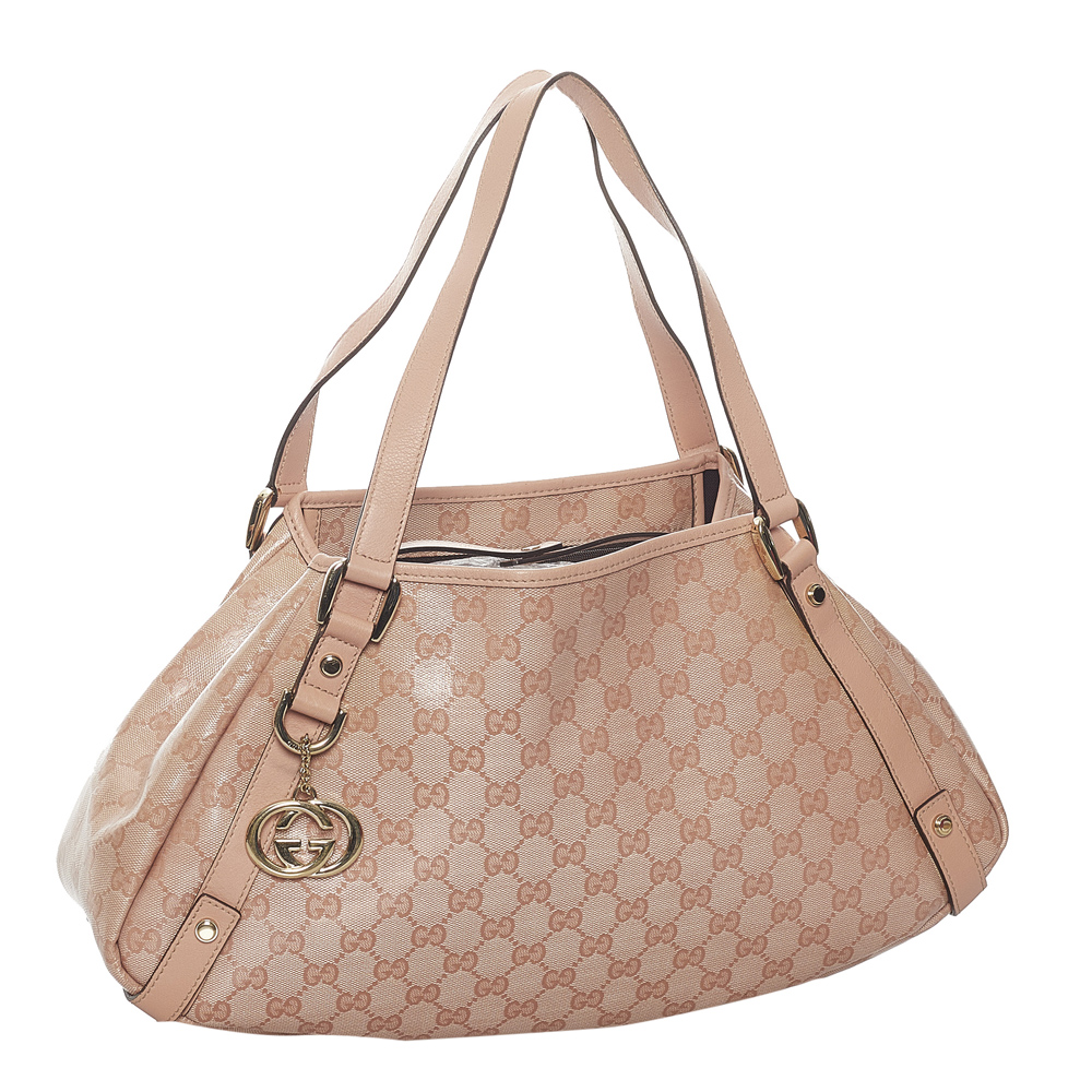

Gucci Pink GG Leather Pelham Tote Bag