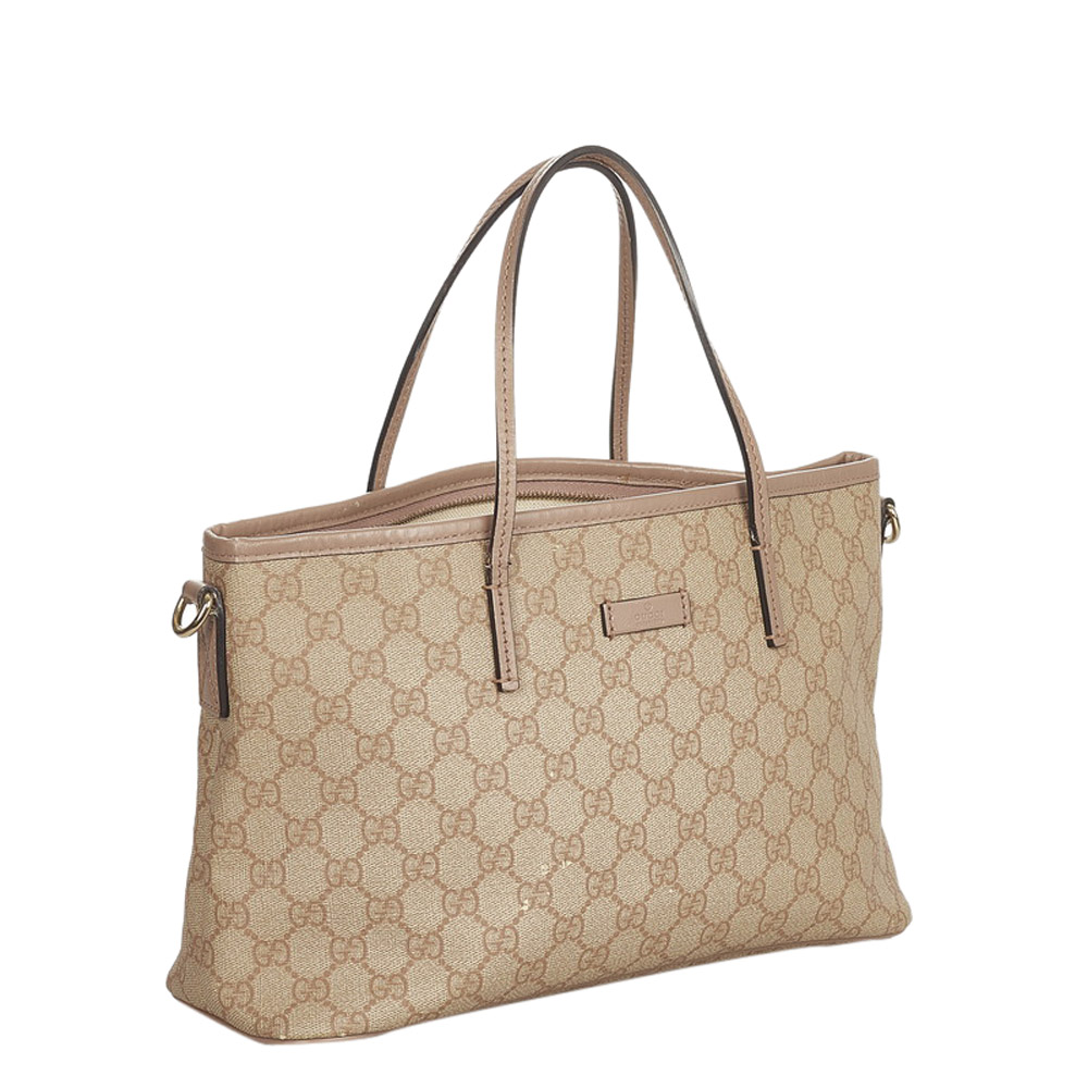 

Gucci Pink GG Supreme Canvas Shoulder Bag