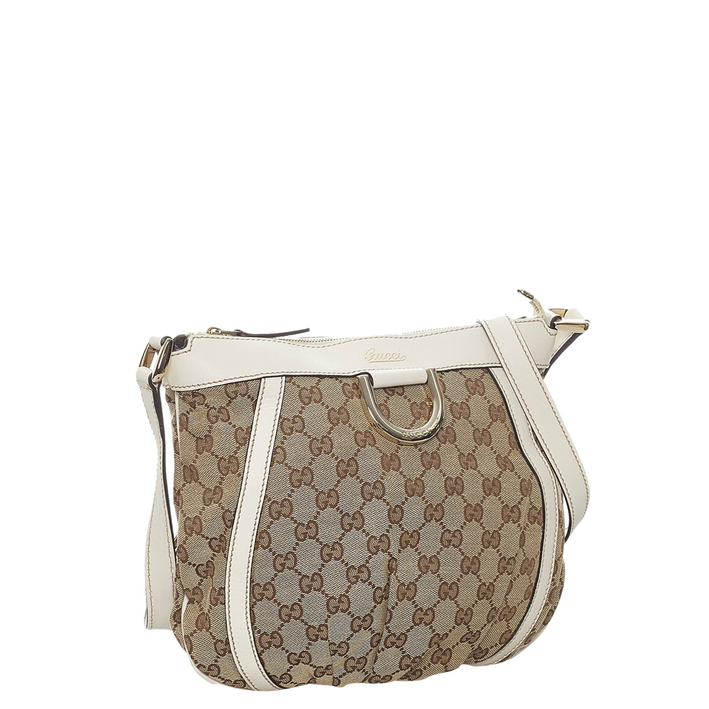

Gucci Brown/Beige GG Canvas Fabric Abbey D-Ring Shoulder Bag