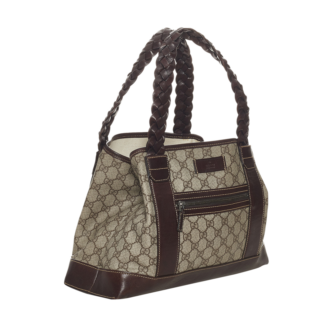 

Gucci Brown/Beige GG Canvas Tote Bag