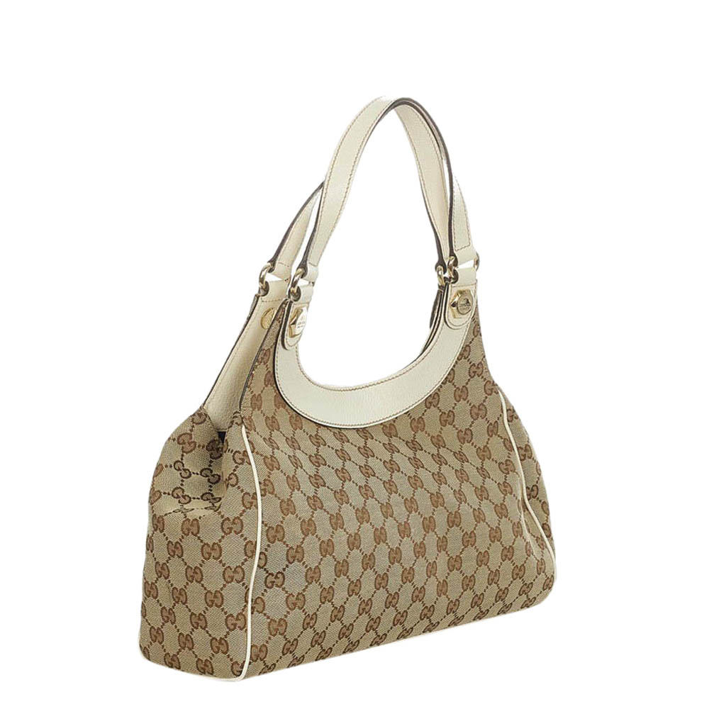 

Gucci Beige/Brown GG Canvas Charmy Shoulder Bag
