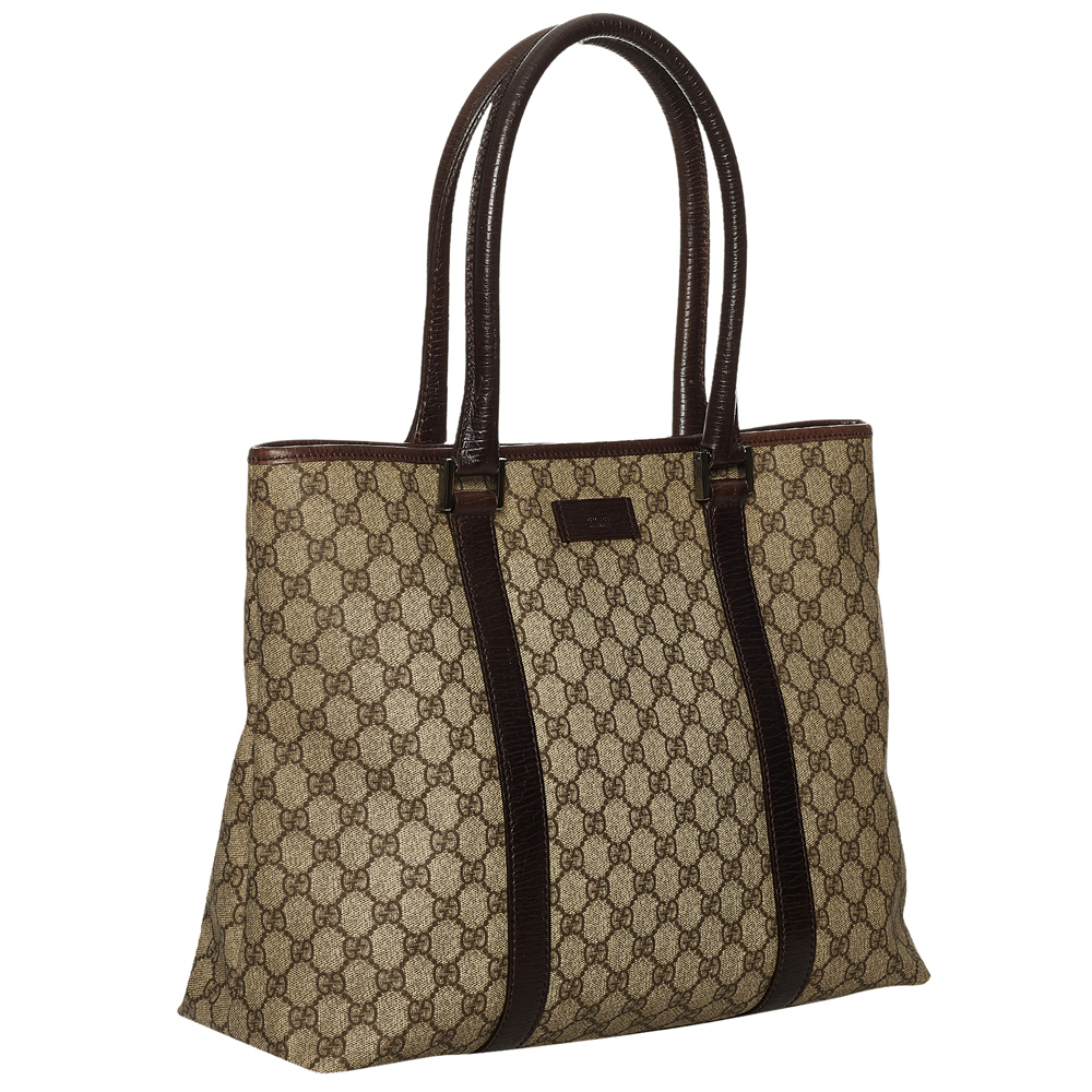 

Gucci Beige/Brown Canvas Leather Joy Tote Bag