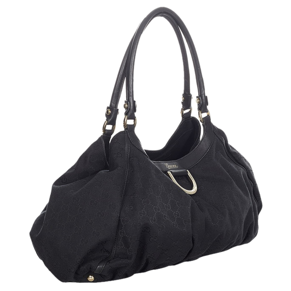 

Gucci Black GG Canvas Abbey D-Ring Shoulder Bag