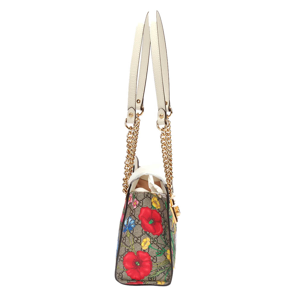 

Gucci Multi Coated Canvas Small GG Supreme Flora Padlock Shoulder Bag, Multicolor