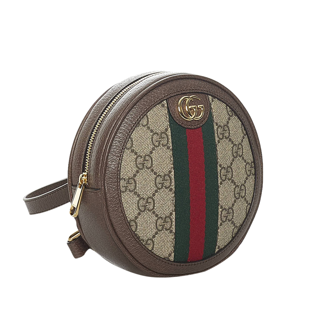 

Gucci GG Supreme Canvas Mini Round Ophidia Backpack, Beige