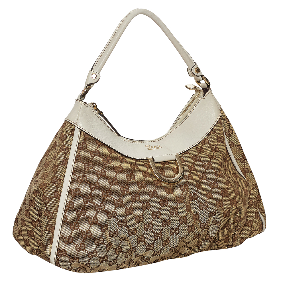 

Gucci GG Canvas Abbey D-Ring Shoulder Bag, Beige